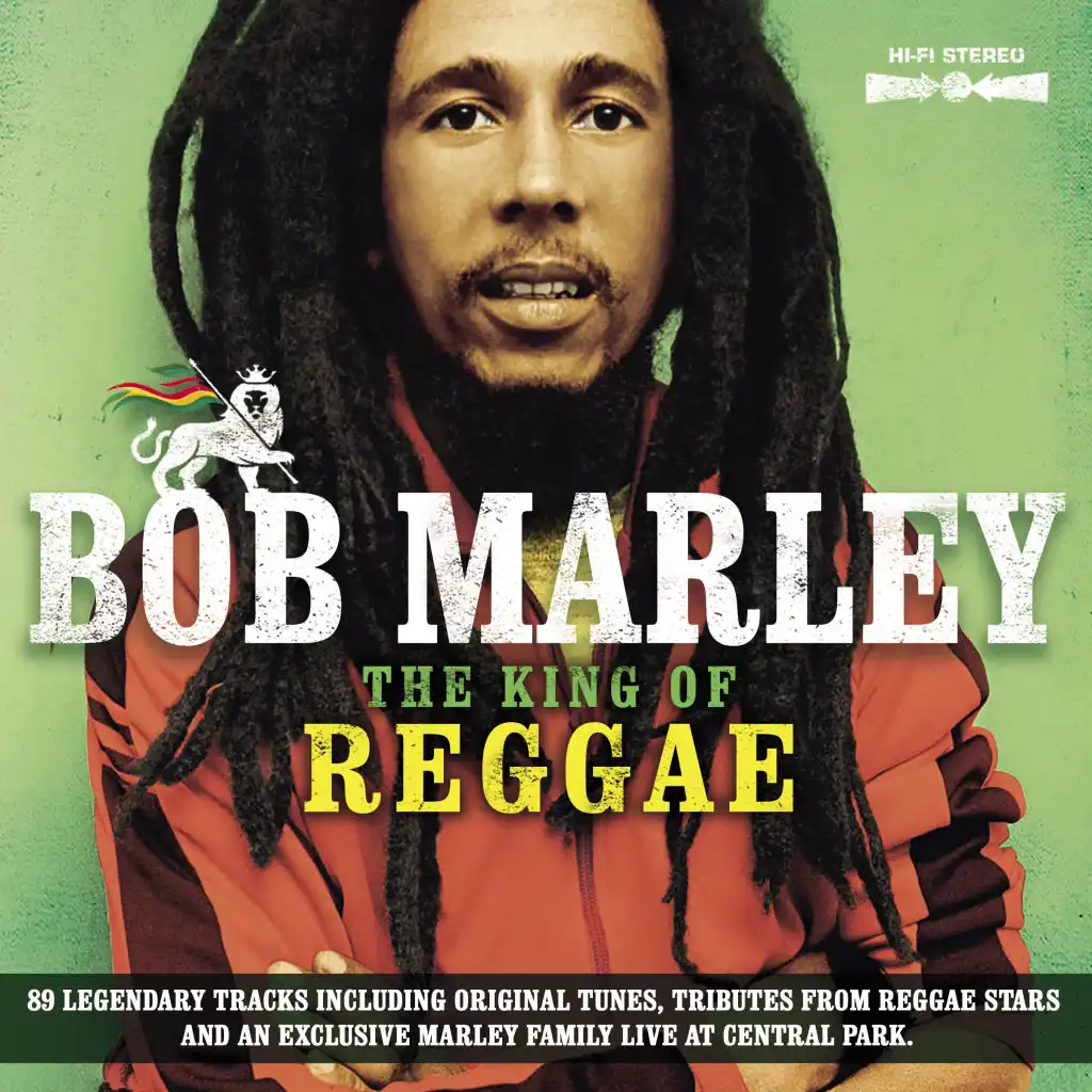 Bob Marley - The King Of Reggae (89 legendary tracks including original tunes, tributes from reggae stars and an exclusive Marley family live at Central Park)