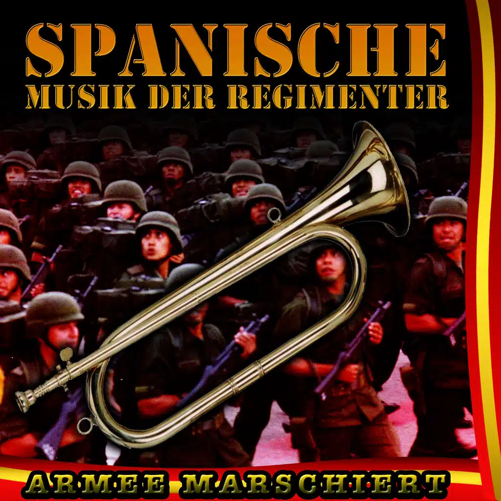 Spanische Musik der Regimenter. Armee Marschiert