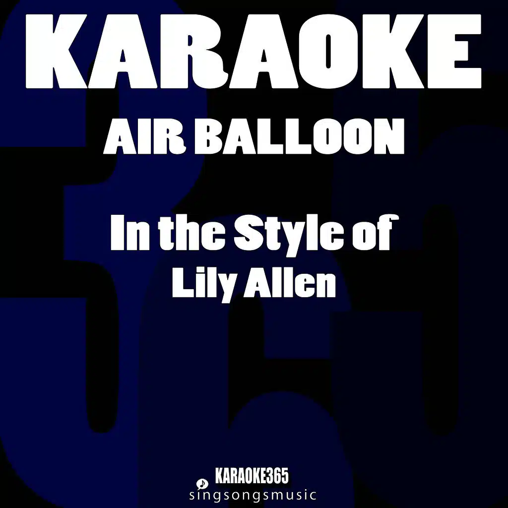 Air Balloon (In the Style of Lily Allen) [Karaoke Version] - Single