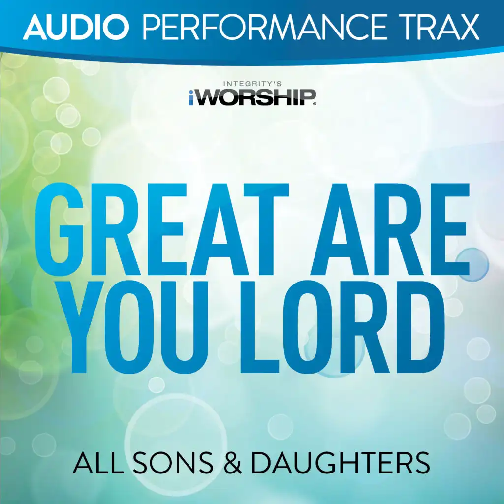 Great Are You Lord (Live) (High Key without Background Vocals)