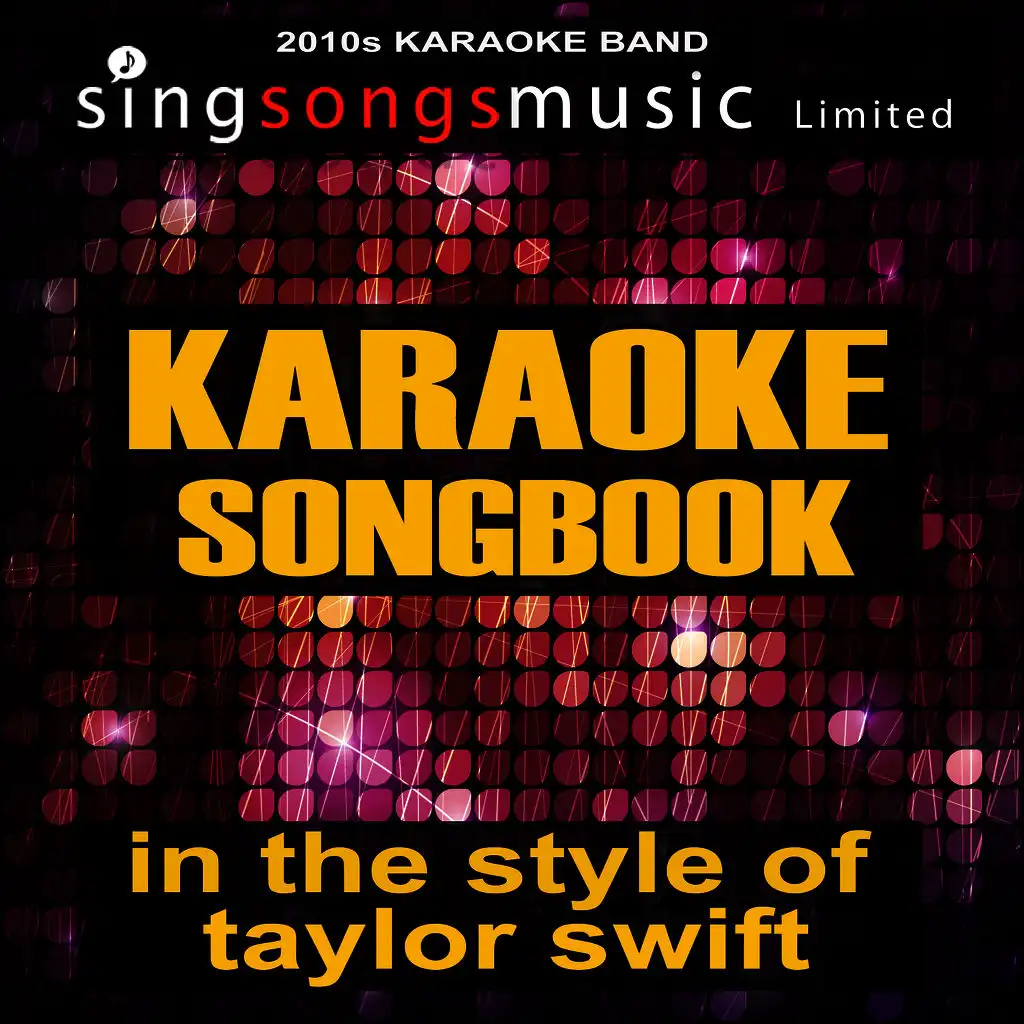 Karaoke Songbook (In the Style of Taylor Swift)