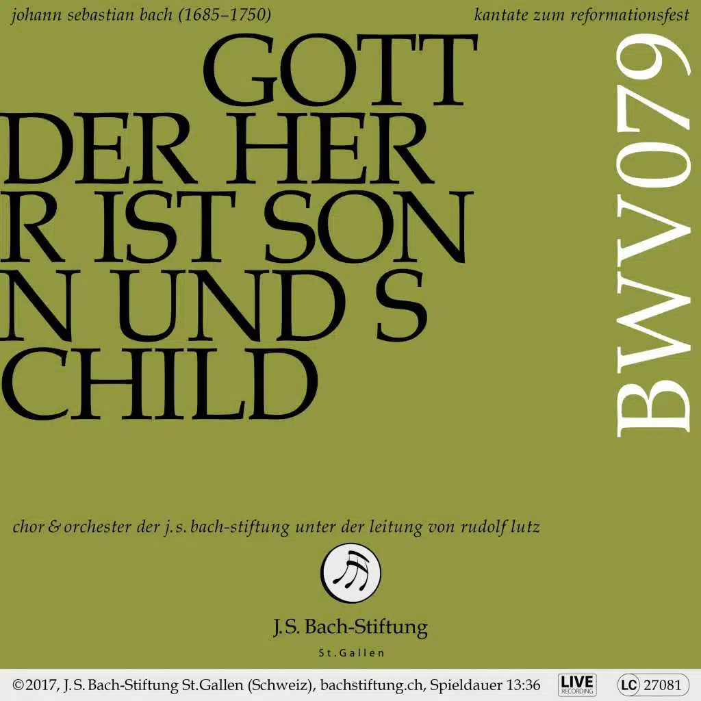 Chor & Orchester der J.S. Bach-Stiftung & Rudolf Lutz