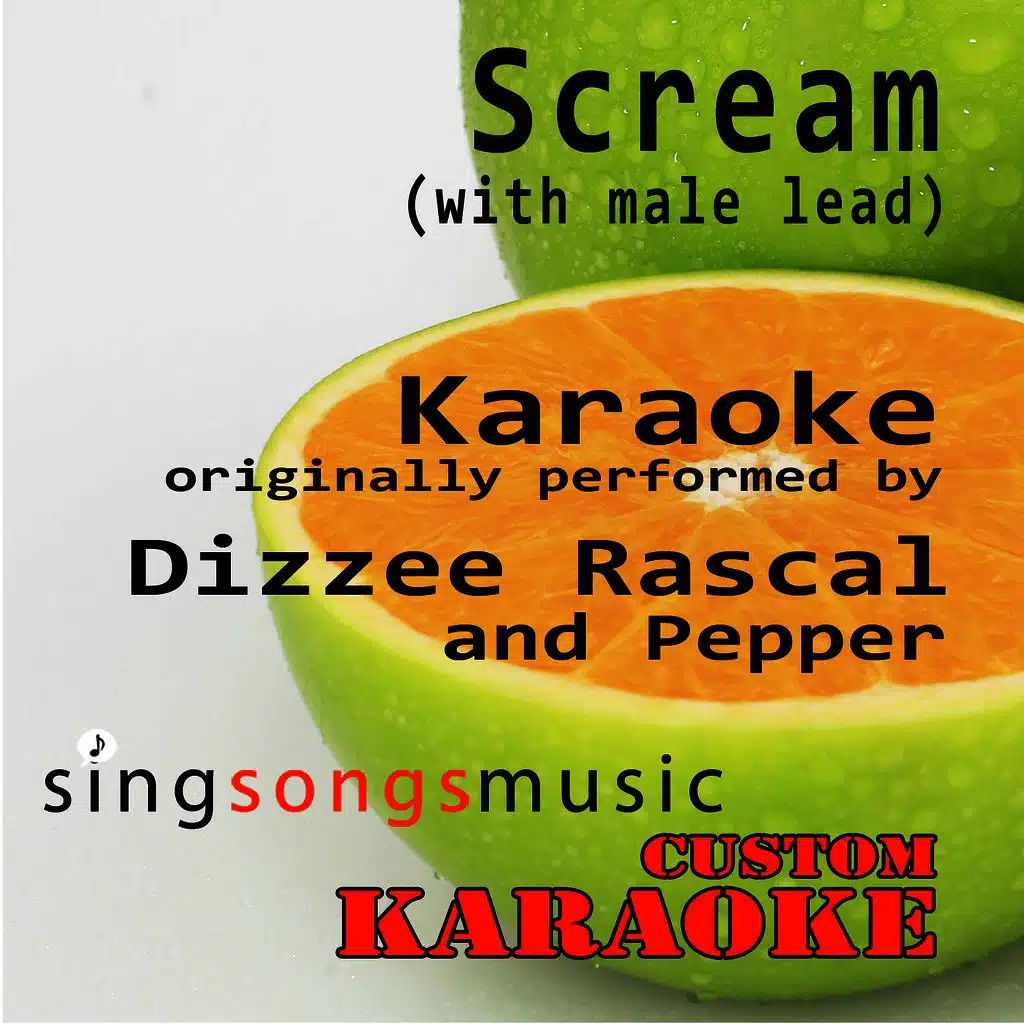 Scream (With Male Lead) [Originally Performed By Dizzee Rascal & Pepper] [Karaoke Audio Version]