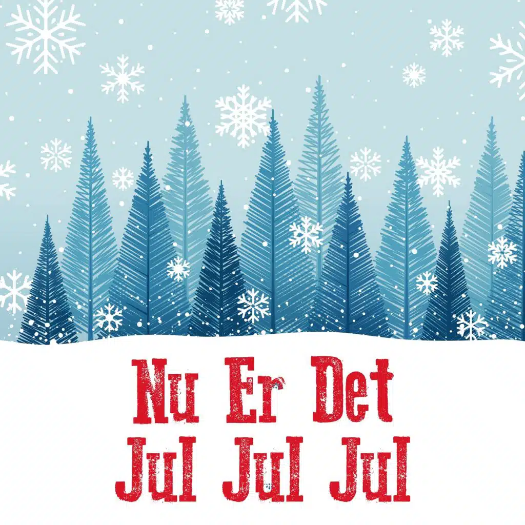 Sneen faldt i December