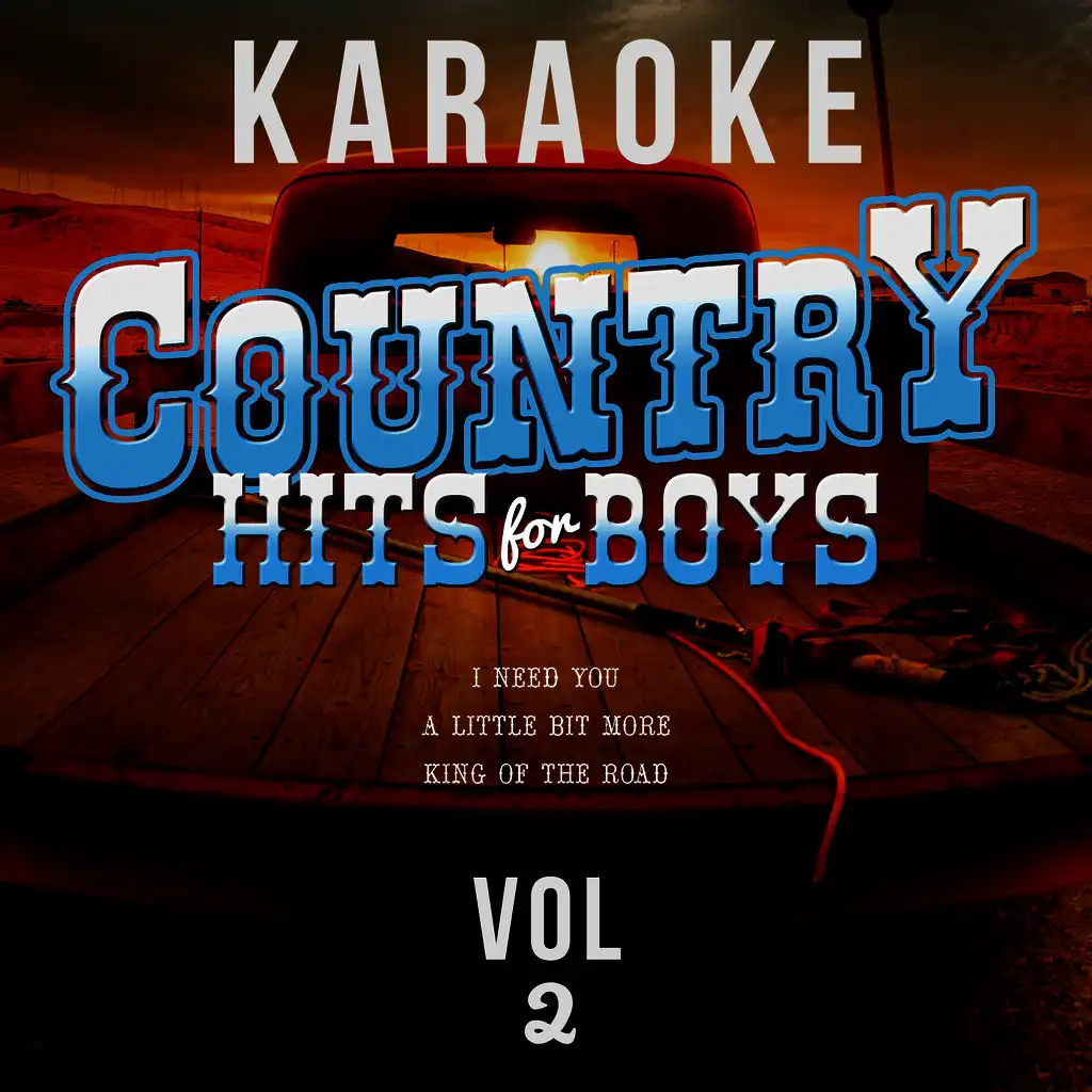 Karaoke - Country Hits for Boys, Vol. 2