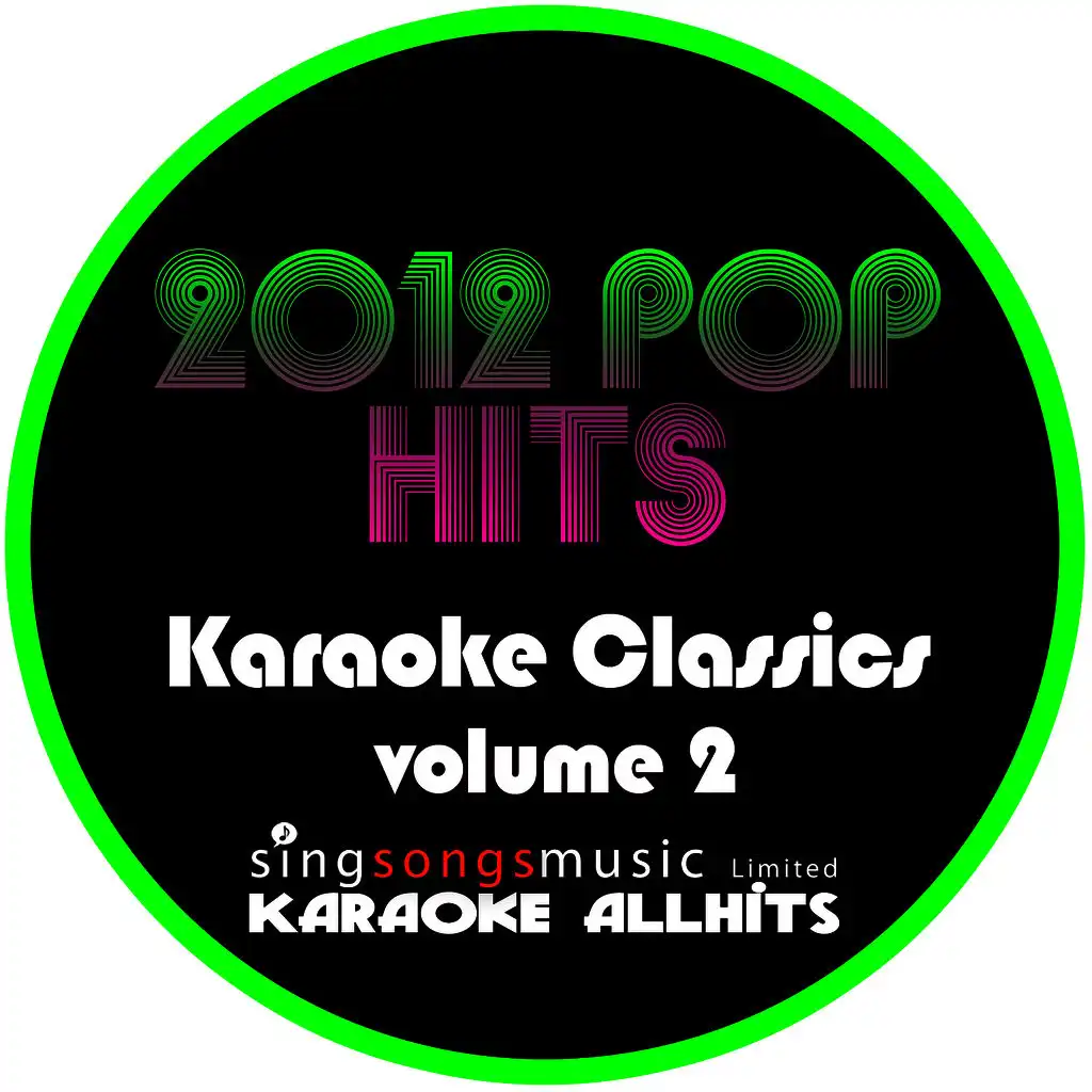 2012 Pop Karaoke Hits Volume 2