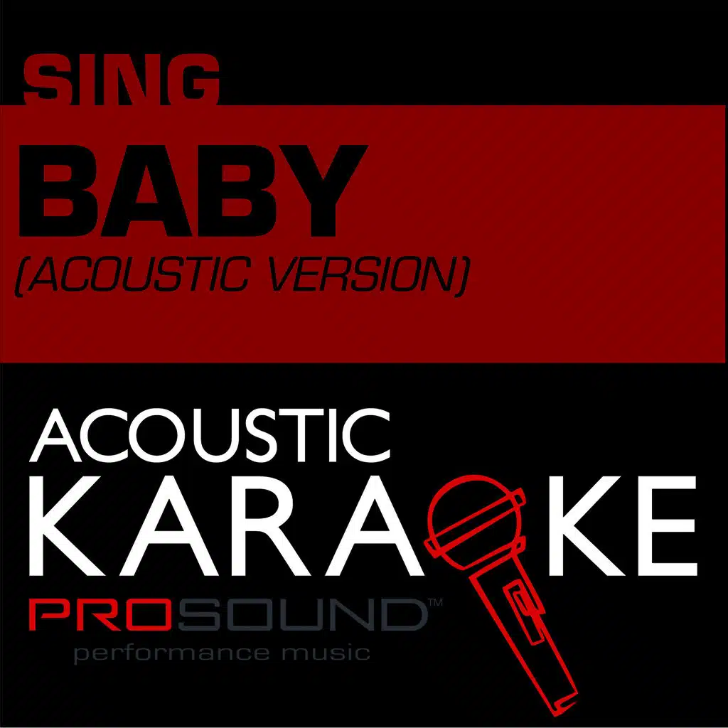 Baby (Karaoke with Background Vocal) [In the Style of Justin Bieber]