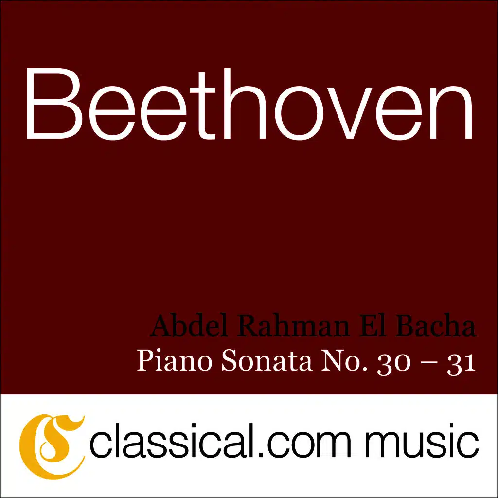 Piano Sonata No. 31 in A flat, Op. 110 - Moderato cantabile molto espressivo