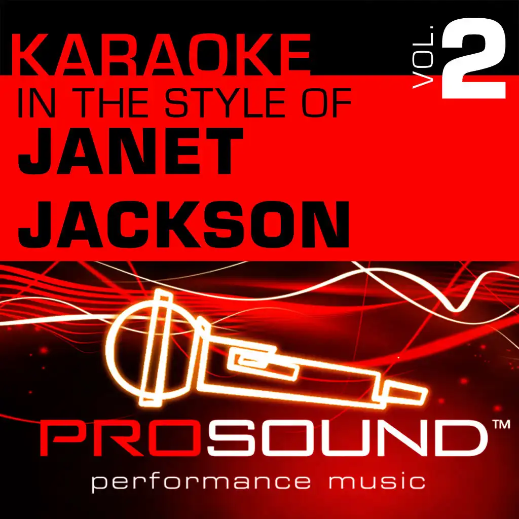Miss You Much (Karaoke With Background Vocals)[In the style of Janet Jackson]