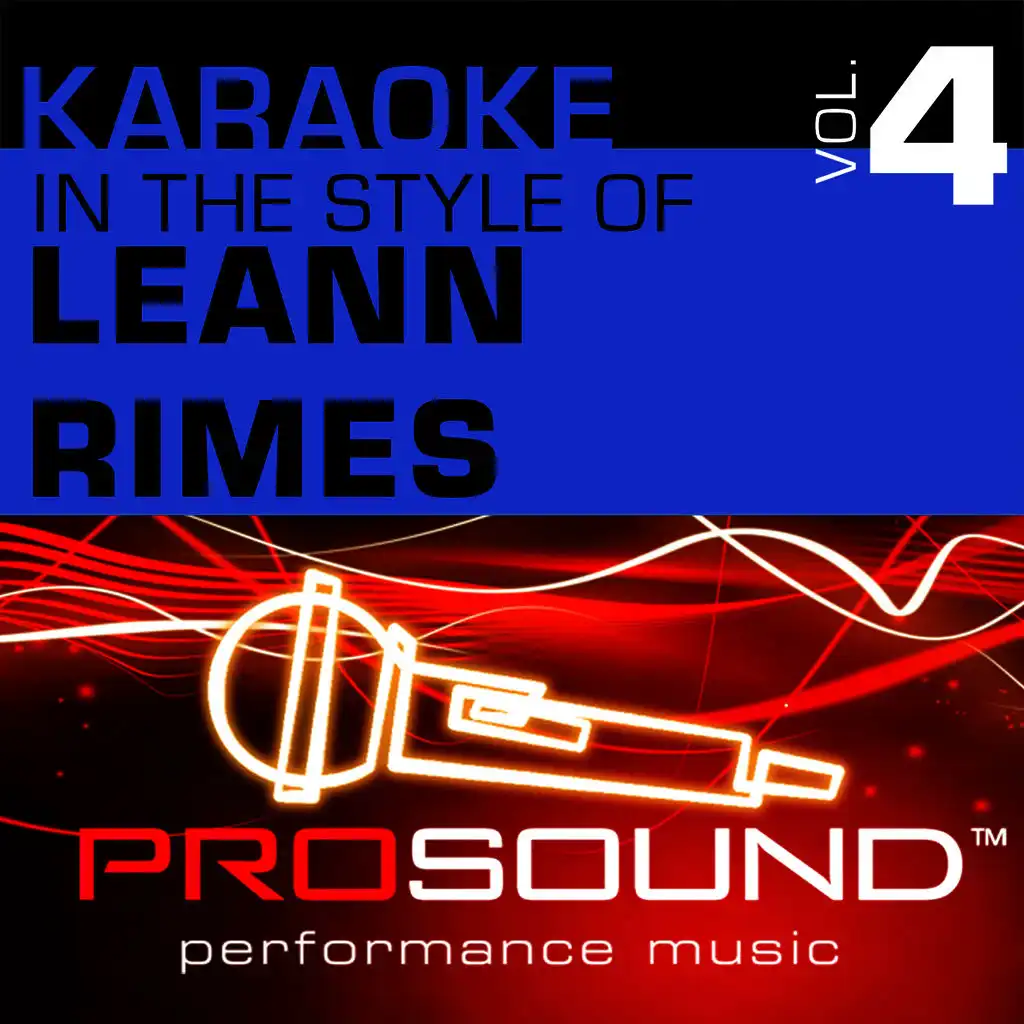 Big Deal (Karaoke With Background Vocals)[In the style of LeAnn Rimes]