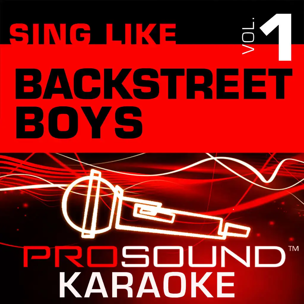 Sing Like Backstreet Boys v.1 (Karaoke Performance Tracks)