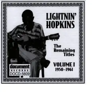 Lightnin' Hopkins Vol. 1 (1950-1961)