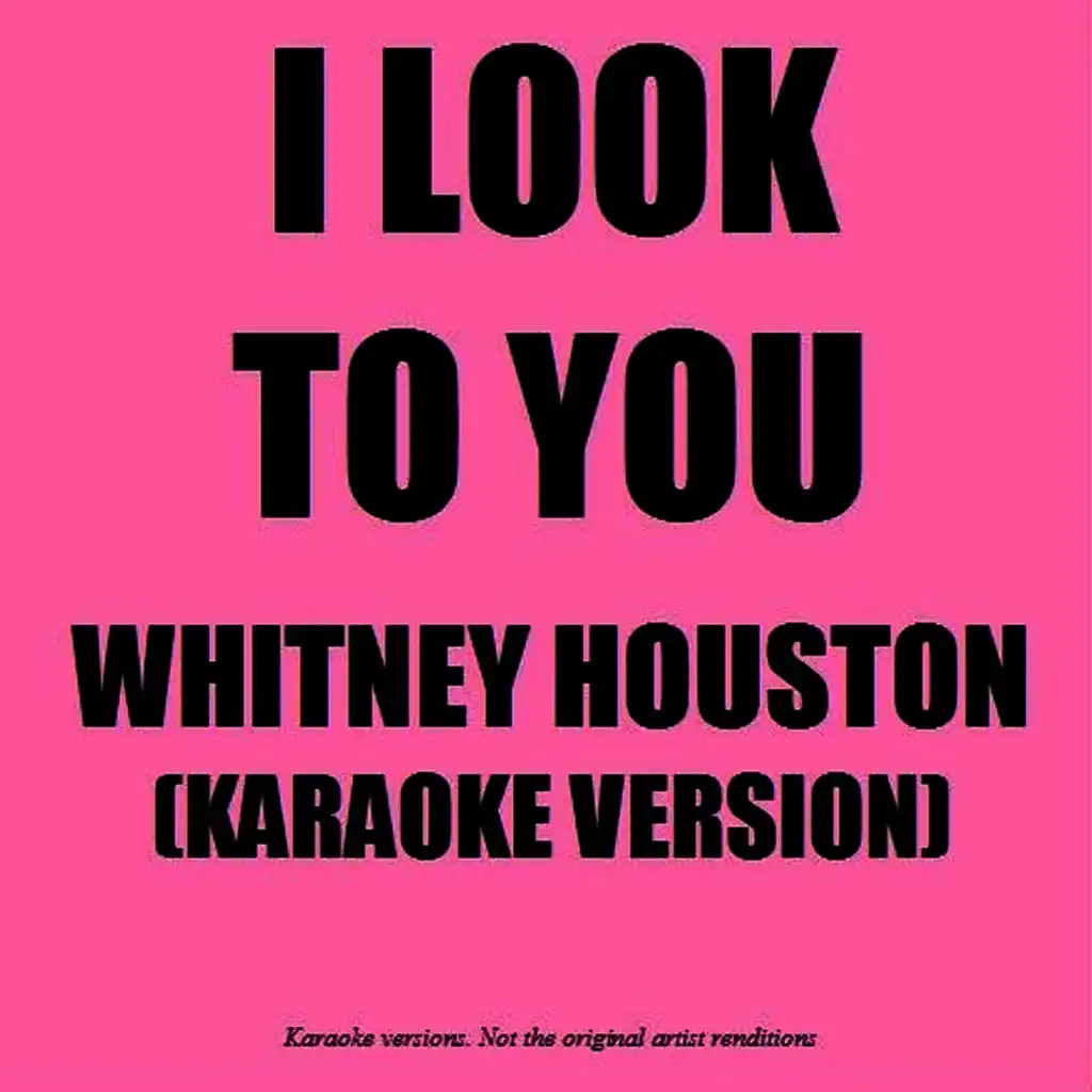 I Wanna Dance With Somebody (Who Loves Me) (In The Style Of Whitney Houston) (Bonus Track)