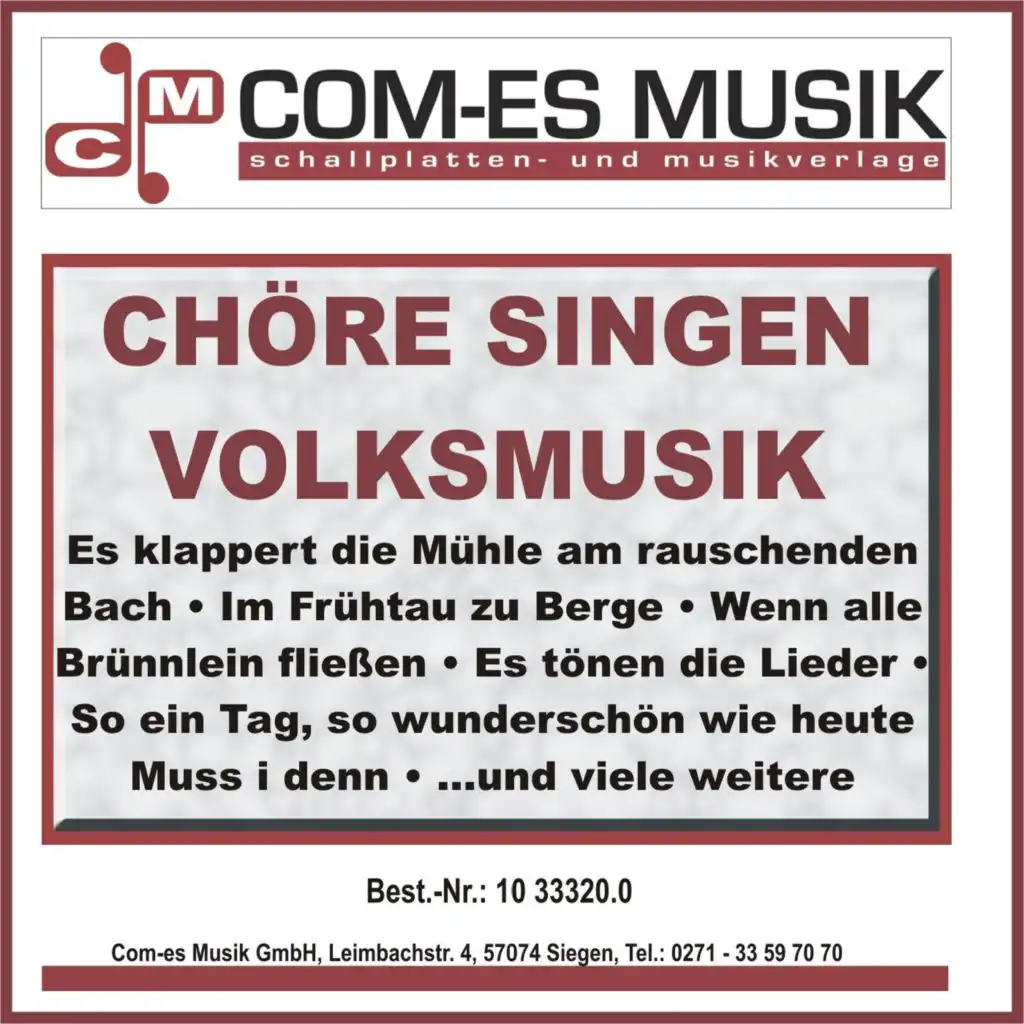 Chöre singen Volksmusik