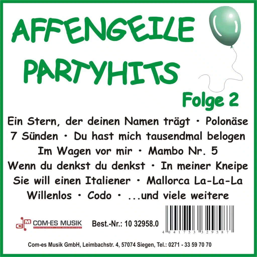 Affengeile-Partyhits, Folge 2
