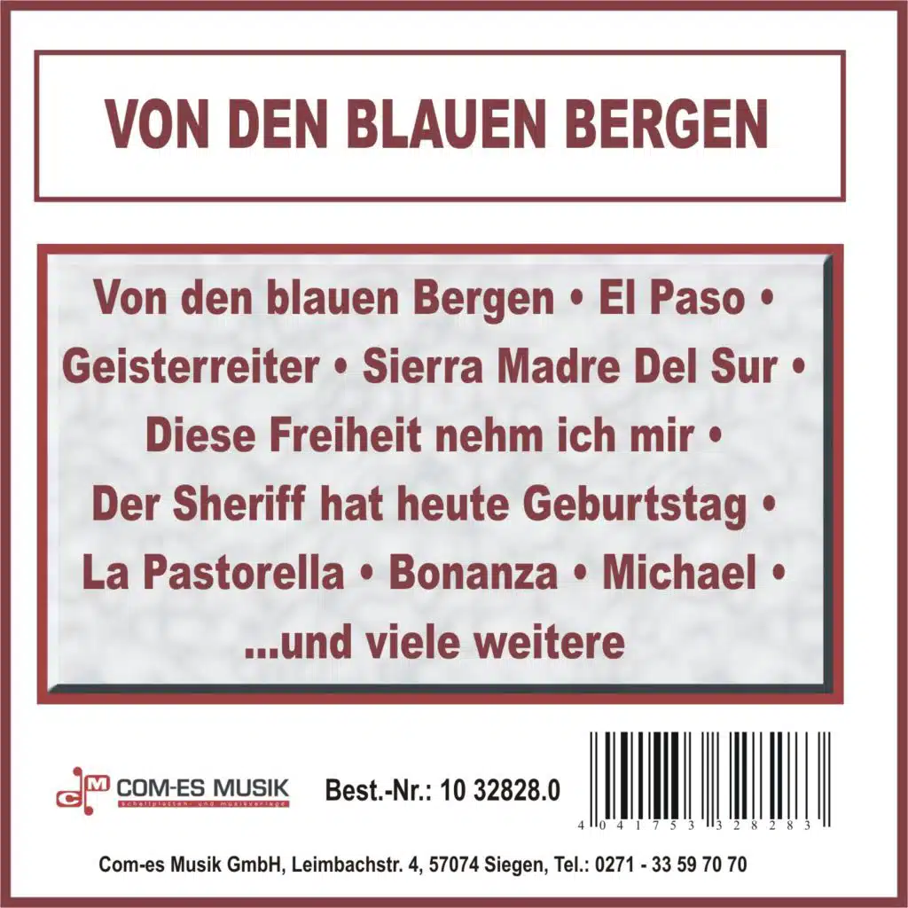 Von den blauen Bergen