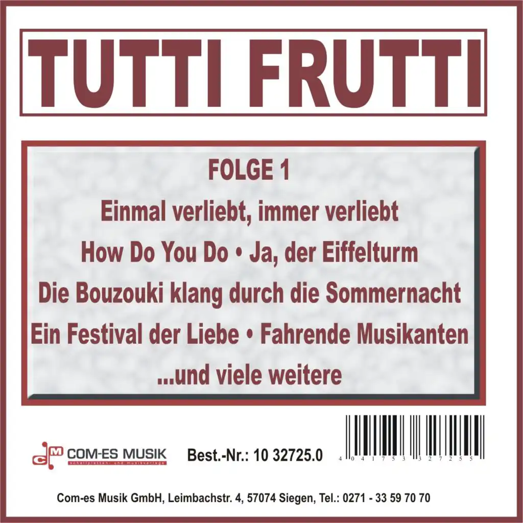 Tutti Frutti, Folge 1