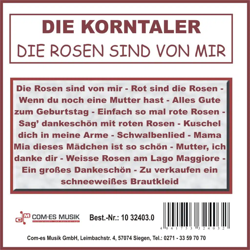 Die Rosen sind von mir