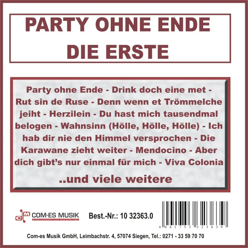 Party ohne Ende