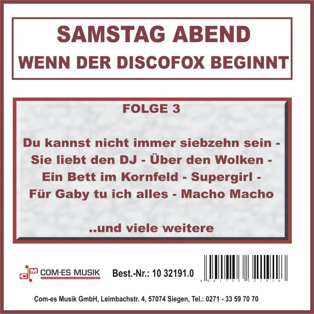 Samstag Abend - Wenn der Discofox beginnt, Folge 3