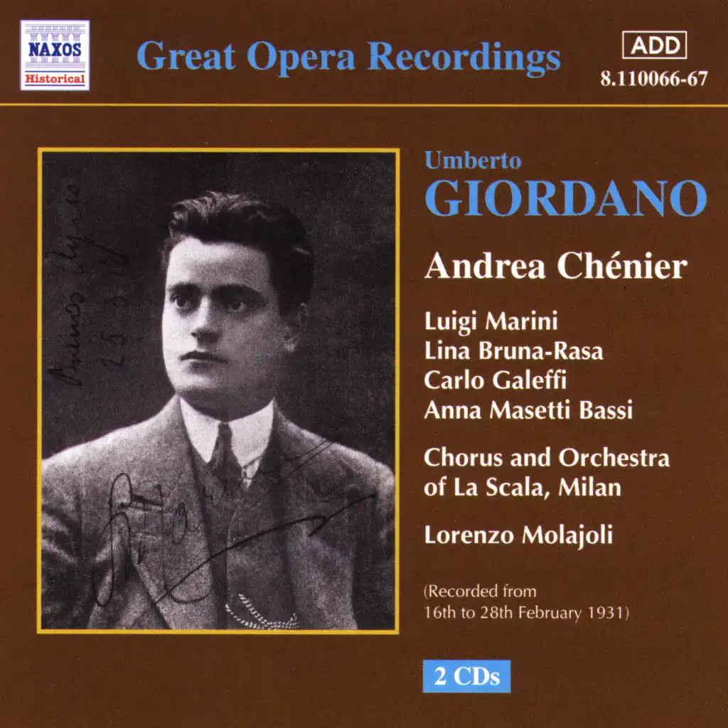 Giordano: Andrea Chenier (La Scala) (1928-1931)