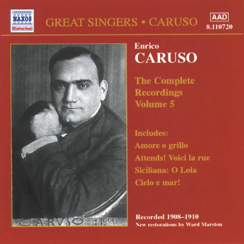 CARUSO, Enrico: Complete Recordings, Vol.  5 (1908-1910)
