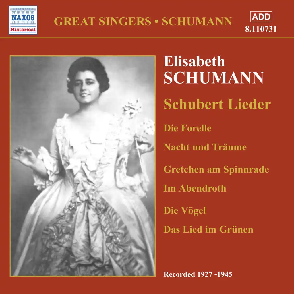 Schumann, Elisabeth: Schubert Lieder (1927-1945)