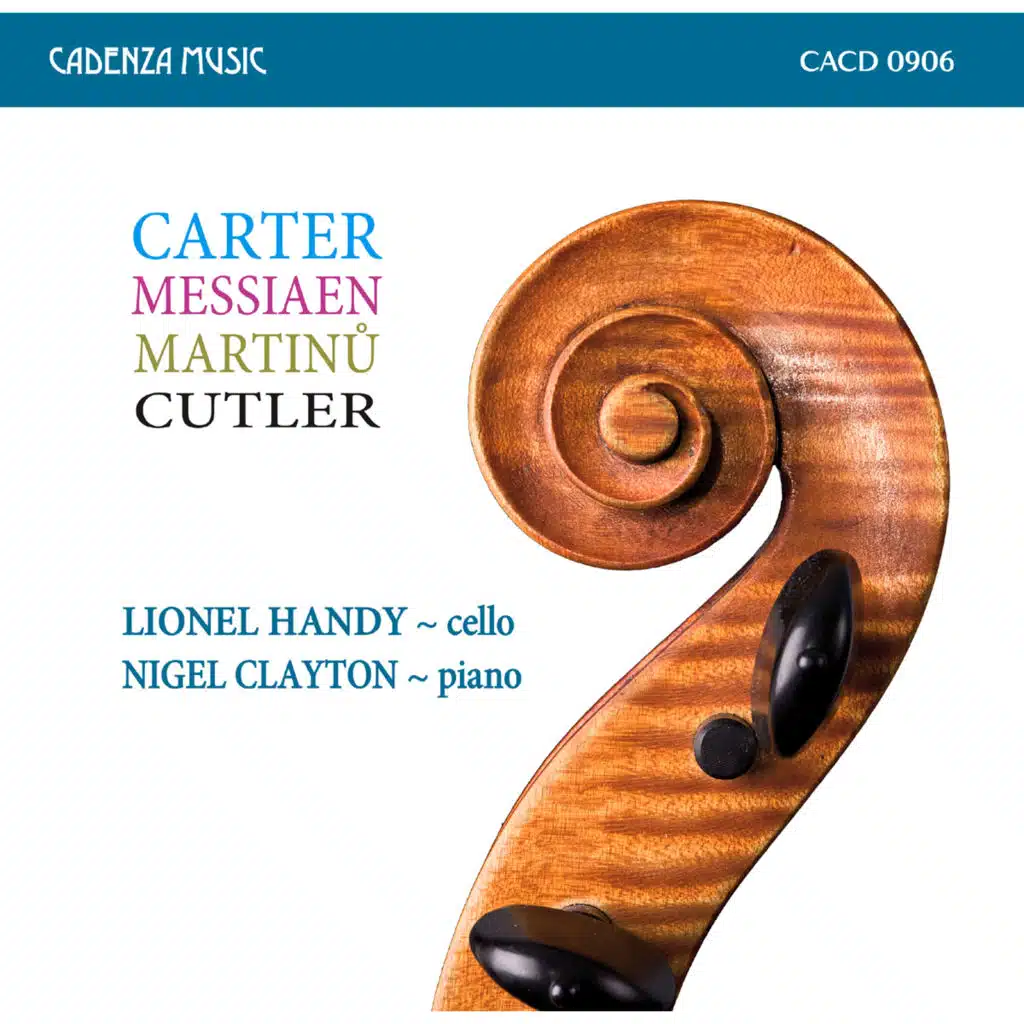 Lionel Handy & Nigel Clayton - Carter Cello Sonata