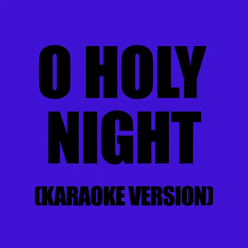 O Holy Night (In The Style Of Billy Gillman)