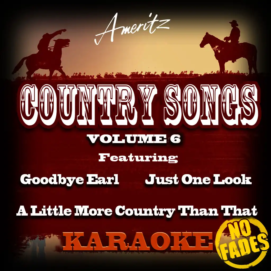 A Little More Country Than That (In The Style Of Easton Corbin)