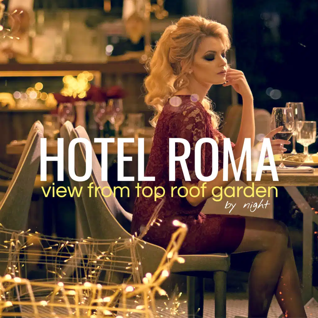 Hotel Roma by Night: View from Top Roof Garden