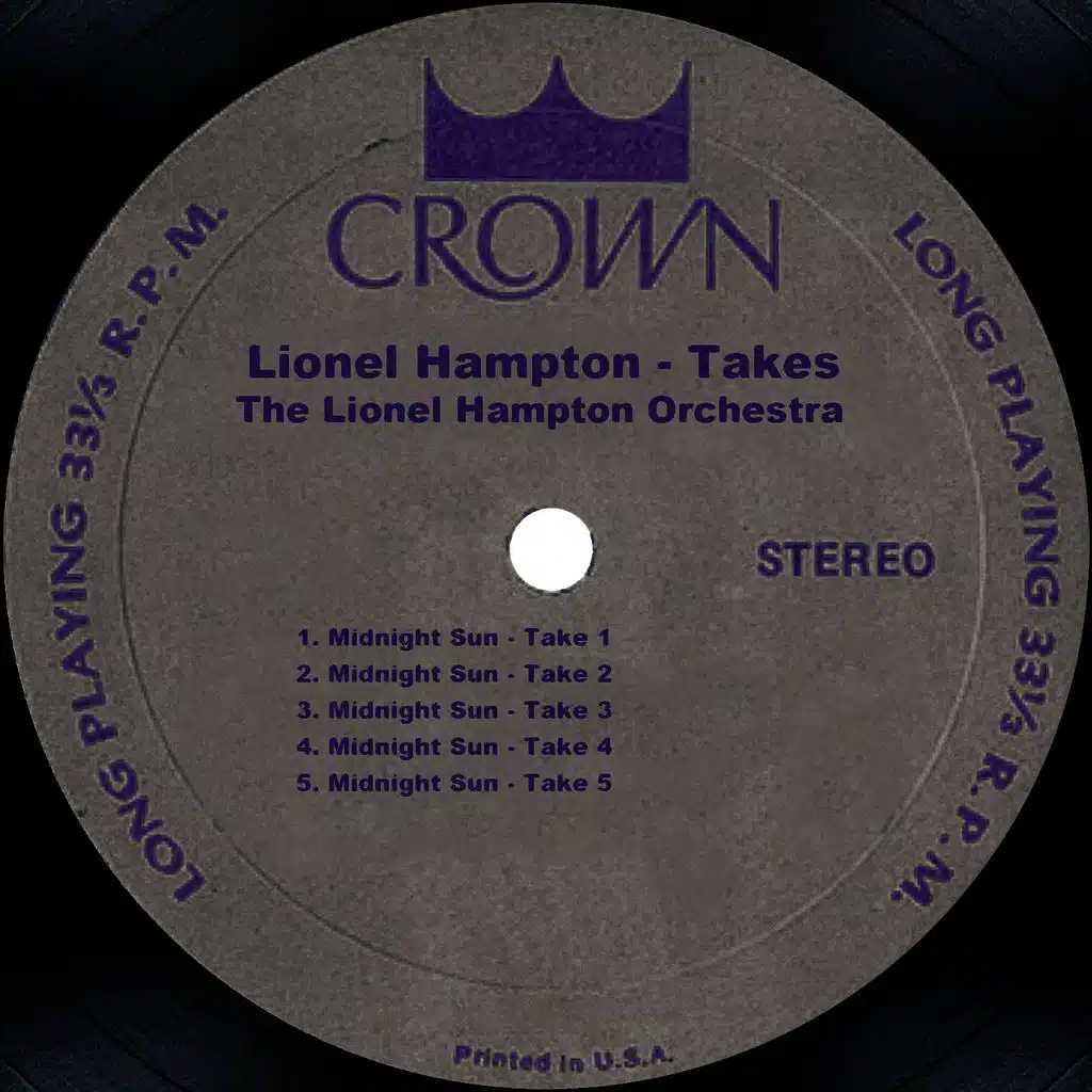 Takes: Midnight Sun, Hamp's Boogie