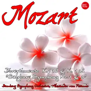 Mozart: Divertimento K.136 & K. 138 "Salzburg Symphony No.1 & 3"