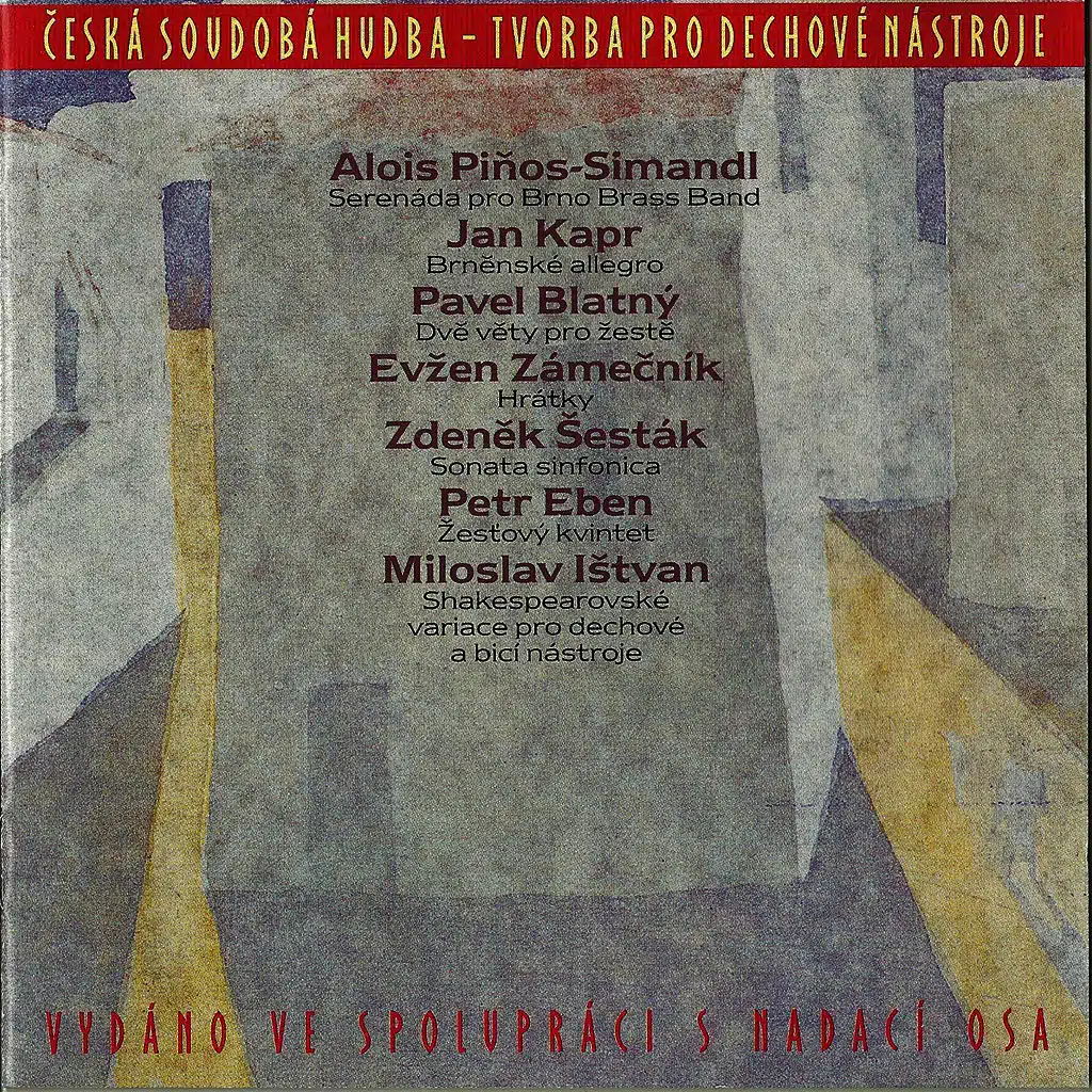 Contemporary Czech Music For Wind Instruments