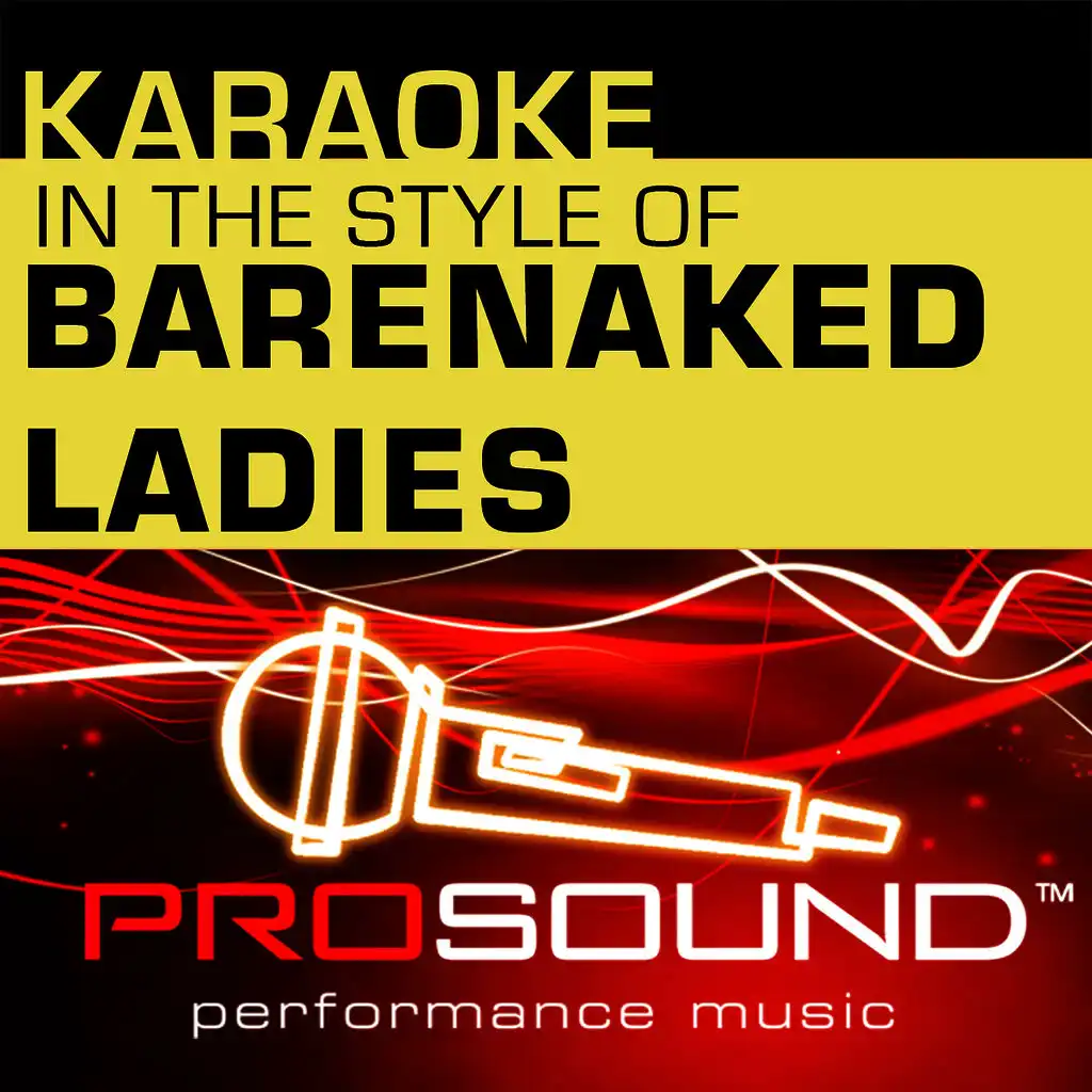 Karaoke - In the Style of Barenaked Ladies - Single (Professional Performance Tracks)