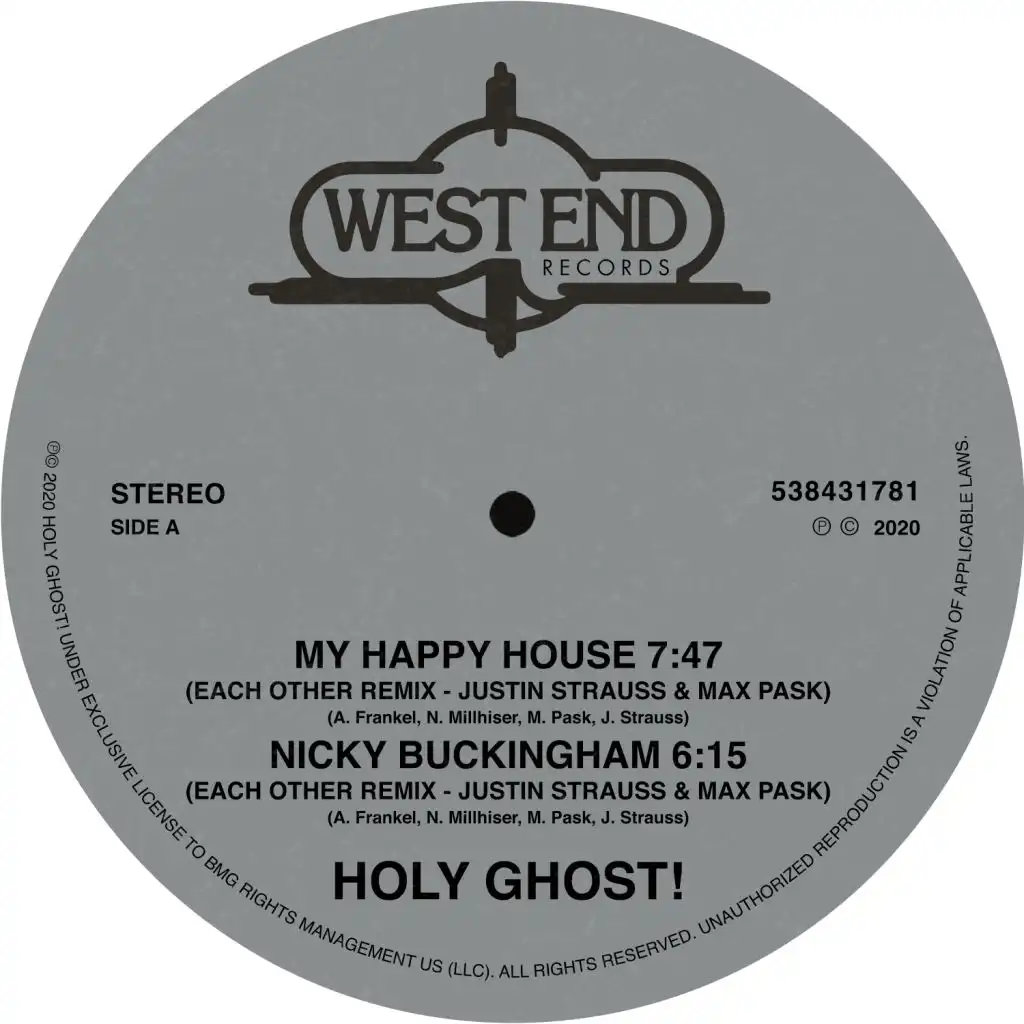 My Happy House / Nicky Buckingham (Justin Strauss & Max Pask Remixes)