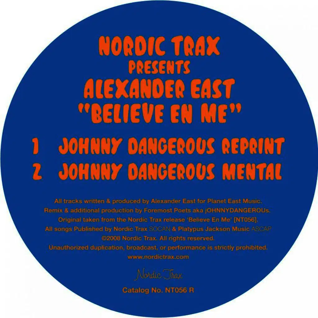 Believe En Me - Johnny Dangerous Remixes