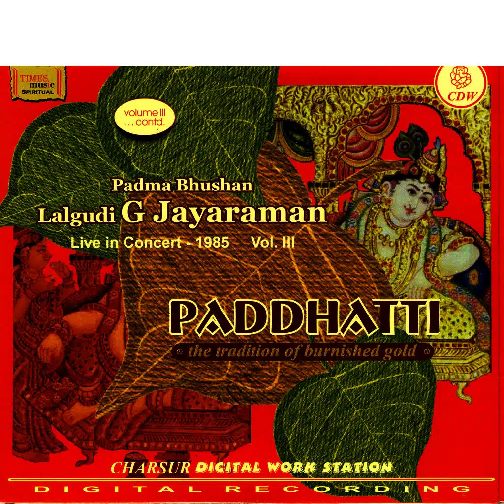 Paddhatti, The Tradition Of Burnished Gold: Live In Concert - 1985 Vol. I