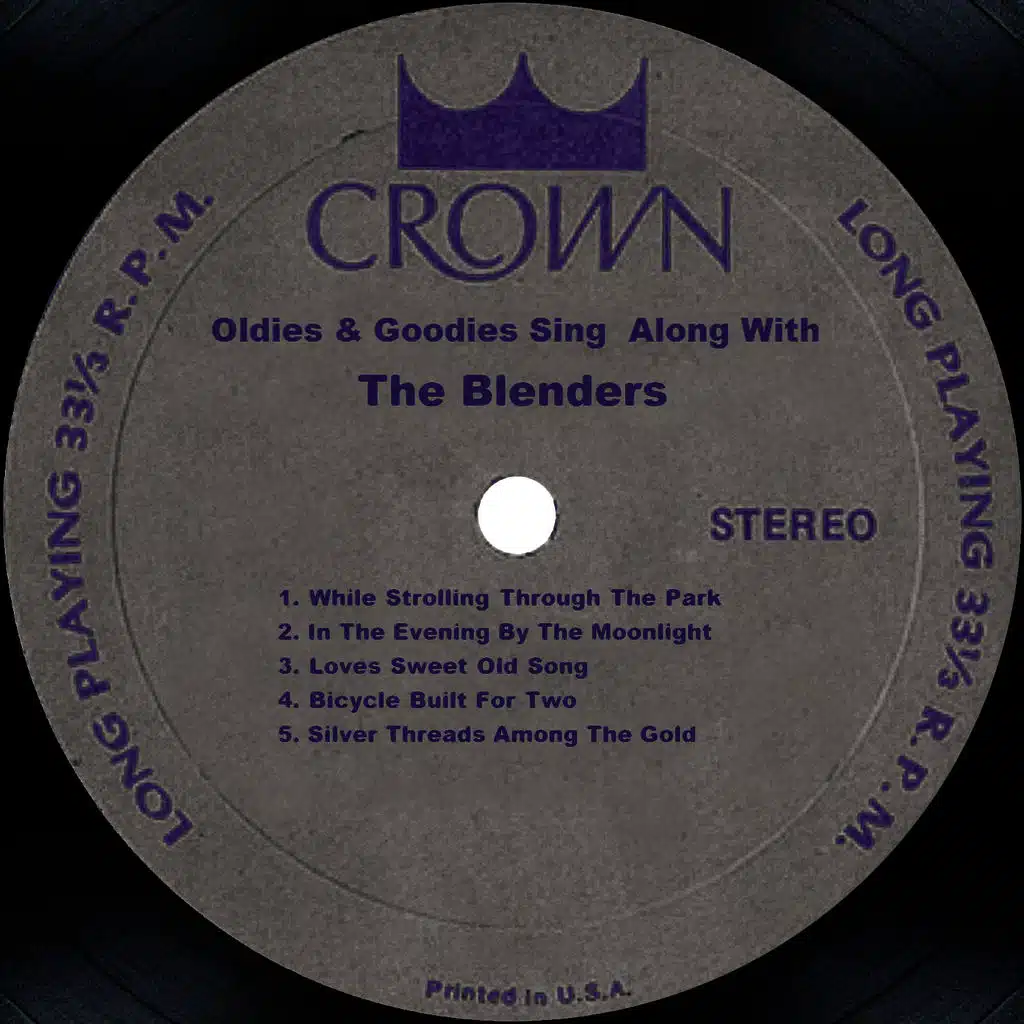 Oldies & Goodies Sing Along With The Blenders