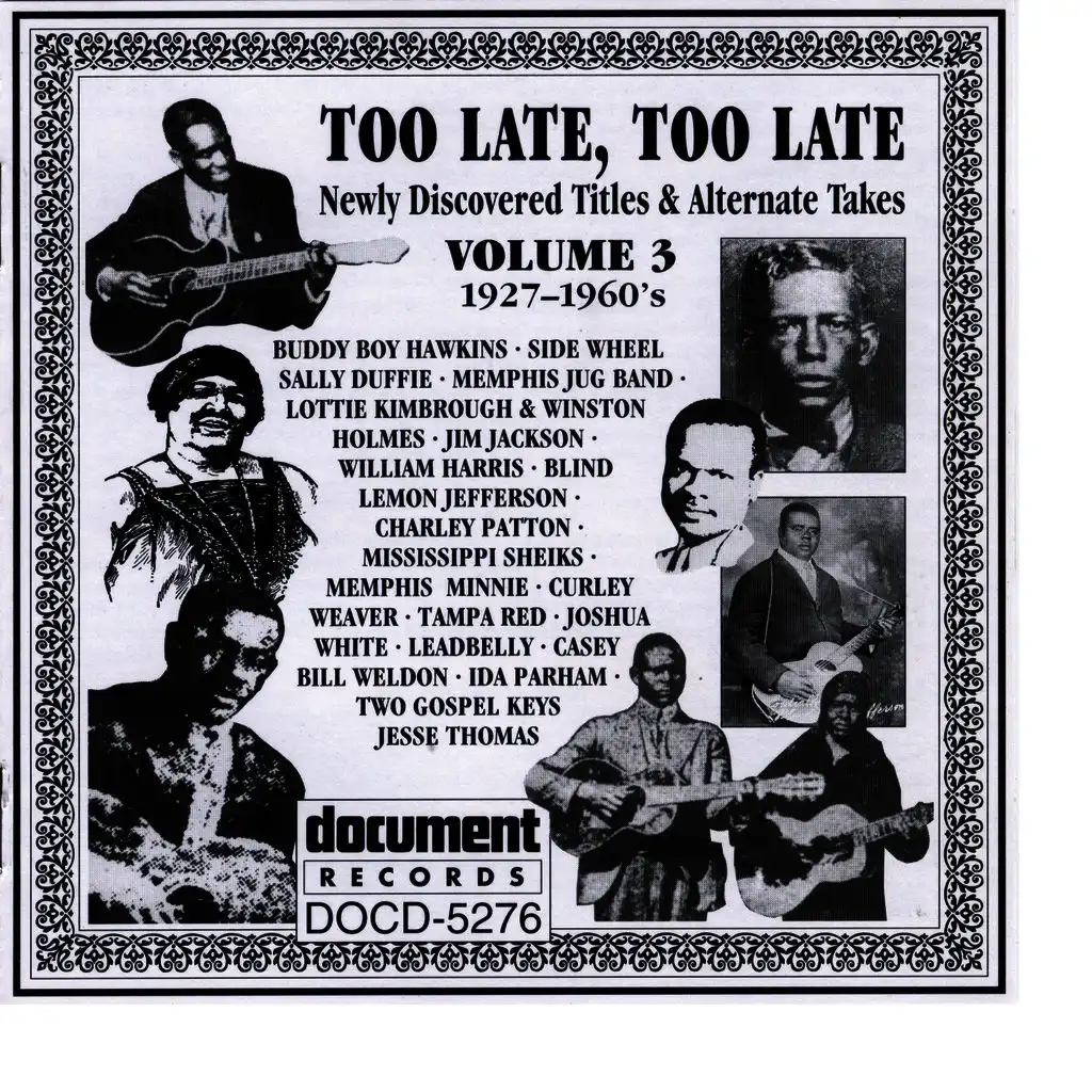 Too Late, Too Late Vol. 3 1927-1960's
