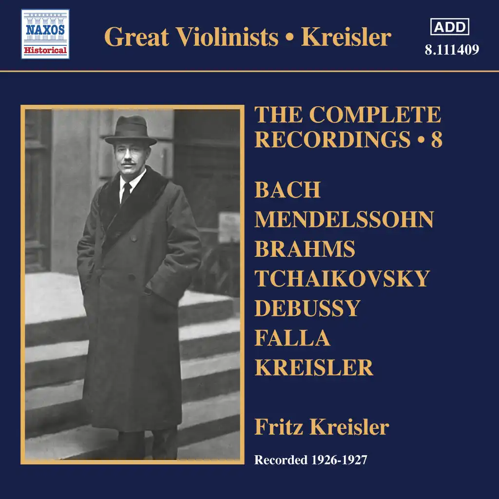 Invocation (Arr. F. Kreisler for Violin & Piano)