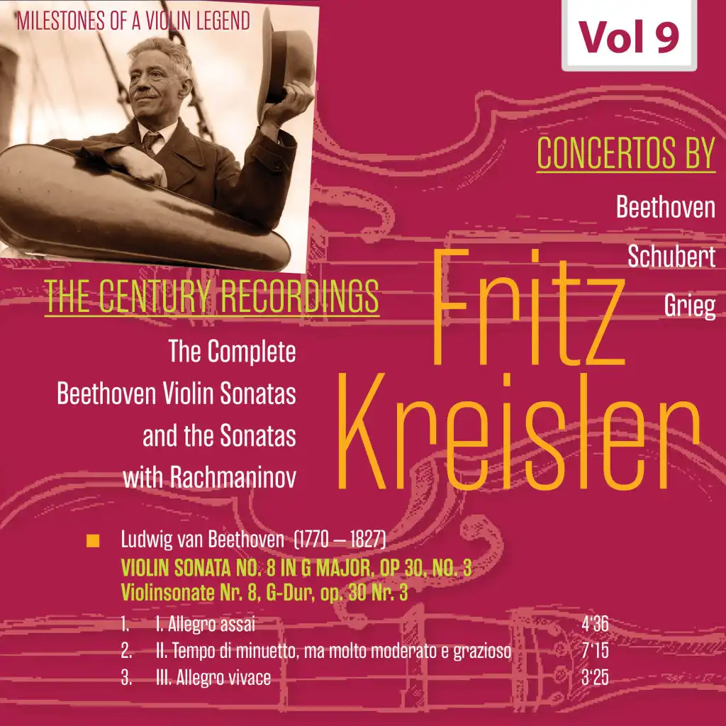 Milestones of a Violin Legend: Fritz Kreisler, Vol. 9