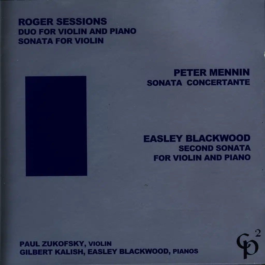 Roger Sessions/Peter Mennin/Easley Blackwood