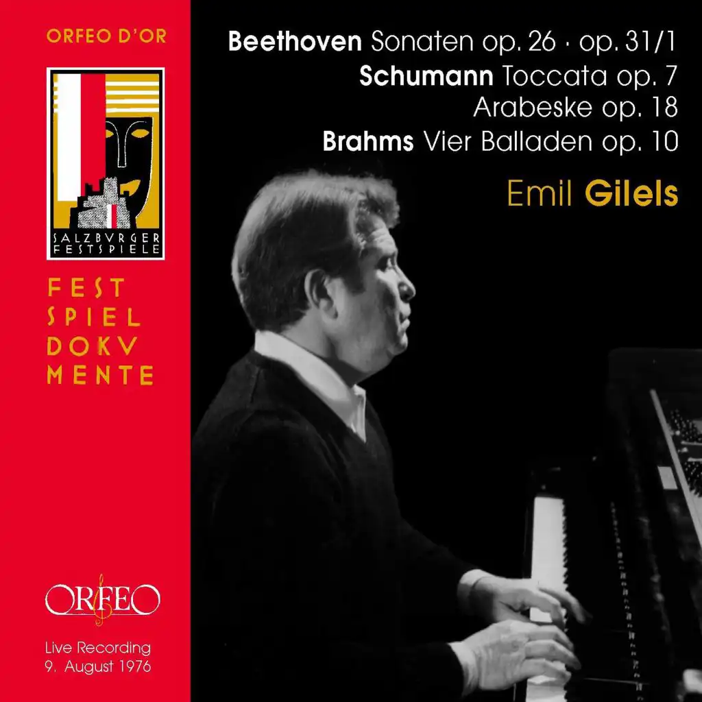 Beethoven, Schumann & Brahms: Piano Works (Live)