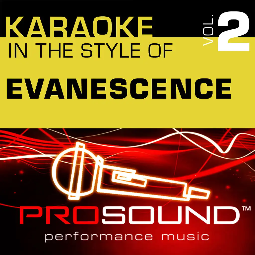 Karaoke - In the Style of Evanescence, Vol. 2 (Professional Performance Tracks)