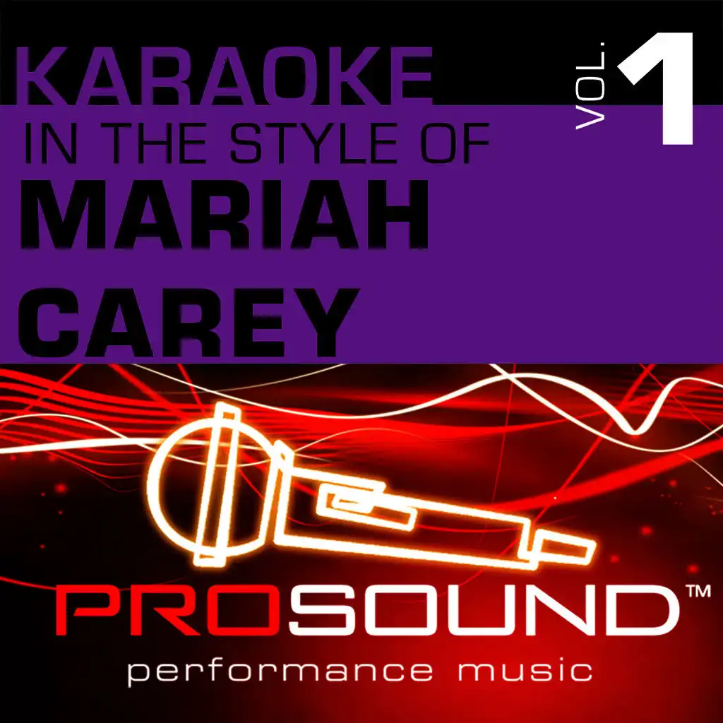 Karaoke - In the Style of Mariah Carey, Vol. 1 (Professional Performance Tracks)