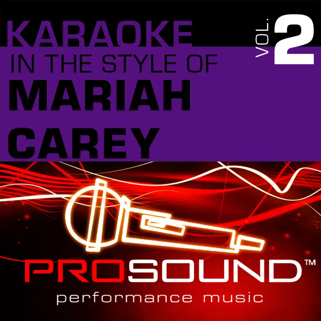 Karaoke - In the Style of Mariah Carey, Vol. 2 (Professional Performance Tracks)