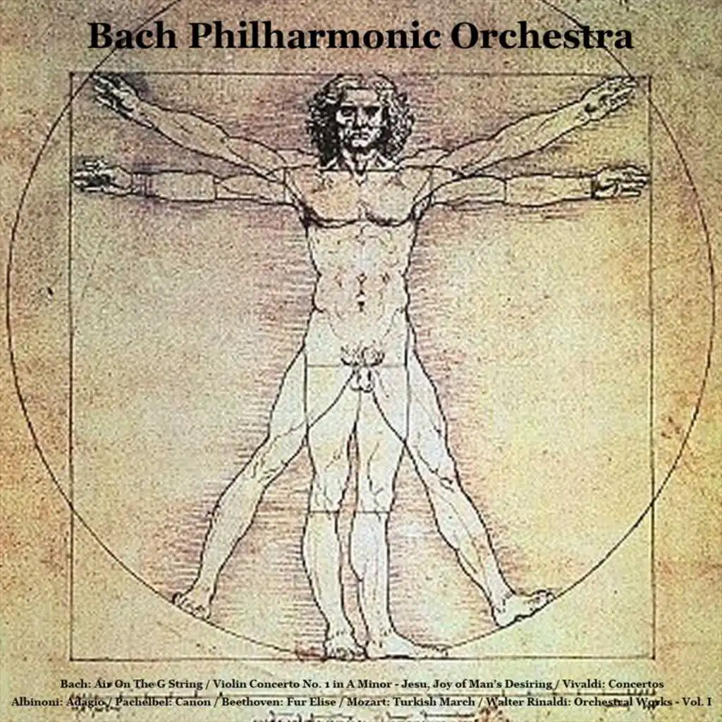 Bach: Air On the G String / Violin Concerto No. 1 in A Minor/Jesu, Joy of Man's Desiring / Vivaldi: Concertos / Albinoni: Adagio / Pachelbel: Canon in D Major / Beethoven: Fur Elise / Mozart: Turkish March / Walter Rinaldi: Orchestral Works, Vol. I