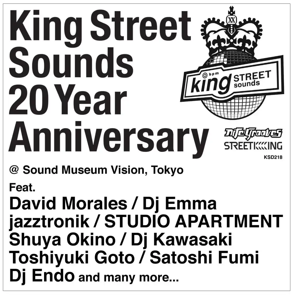 King Street Sounds 20th Anniversary @ Sounds Museum Vision