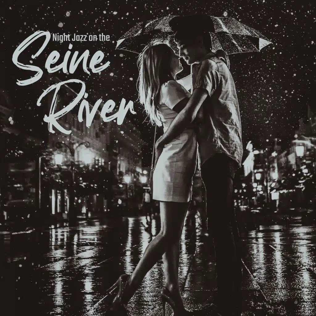 Night Jazz on the Seine River - Romantic Saxophone Music, Falling in Love in Paris, Couple, Piano Music